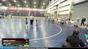55 lbs Round 2 (6 Team) - Isabella Harvey, Idaho vs Riley Lara, Colorado