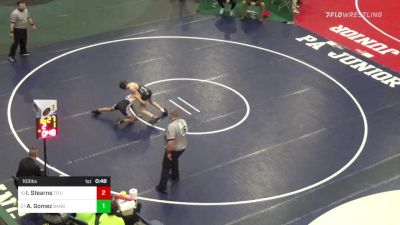 103 lbs Consi Of 8 #2 - Ian Stearns, Titusville vs Andrew Gomez, Bangor