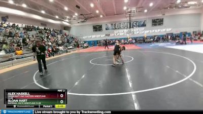 110 lbs Cons. Round 3 - Alex Haskell, Moorcroft Mat Masters Wrestling Club vs Sloan Hart, Natrona Colts Wrestling Club