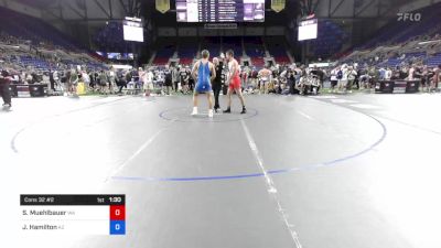 182 lbs Cons 32 #2 - Sawyer Muehlbauer, Washington vs Jaxon Hamilton, Arizona