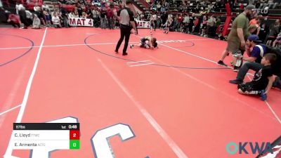 67 lbs Round Of 16 - Camden Lloyd, Team Tulsa Wrestling Club vs Elijah Armenta, ArkCity Takedown