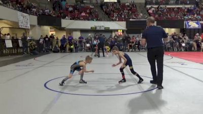49 lbs Champ. Round 1 - Cole Jutila, Force 10 Wrestling Academy vs Grant Ellingson, Mine Yard Dogs Wrestling Club