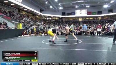 160 lbs Finals (1st & 3rd) - Lincoln Folkers, 4-Ankeny vs Jordan Roberts, 2-Bettendorf