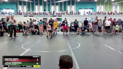 52 lbs Round 2 (6 Team) - Kolton Smith, Florida Scorpions vs Logan Robinson, Charlotte Vikings