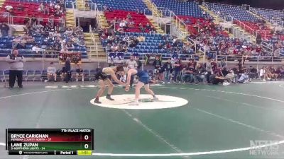 152 lbs Finals (8 Team) - Bryce Carignan, Pembina County North vs Lane Zupan, 5-Northern Lights