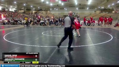 285 lbs Placement (4 Team) - Samuel Rose, Baylor School vs Abraham Cromartie, Father Ryan