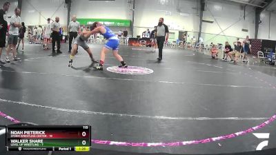 115 lbs Placement (4 Team) - Noah Pieterick, Storm Wrestling Center vs Walker Share, Level Up Wrestling