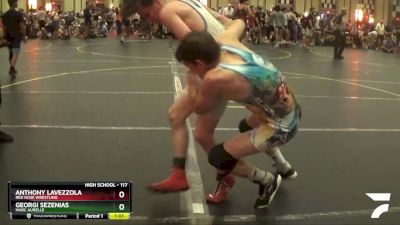 117 lbs Cons. Round 4 - Anthony Lavezzola, Red Nose Wrestling vs Georgi Sezenias, Marc Aurelle