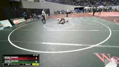 6A-106 lbs Champ. Round 1 - Kevin Yamada, Clackamas vs Ryder Nelson, West Salem