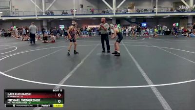 92 lbs Round 3 (8 Team) - Michael Wengrznek, Mat Assassins Grey vs Sam Kucharski, Doughboys