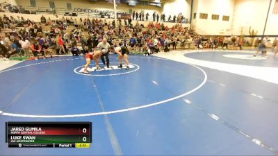 157 lbs Prelim - Jared Gumila, North Central College vs Luke Swan, UW-Whitewater