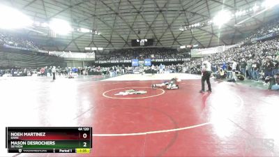 4A 120 lbs Quarterfinal - Mason DesRochers, Skyview vs Noeh Martinez, Davis