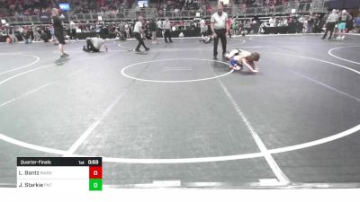 49 lbs Quarterfinal - Leo Bantz, Marshalltown Wrestling Club vs Jace-Paul Starkie, Florida National Team