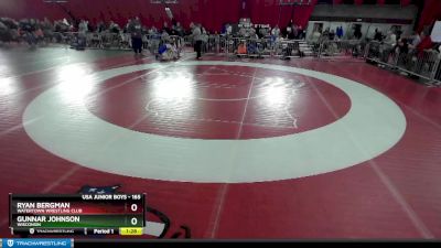 165 lbs Quarterfinal - Gunnar Johnson, Wisconsin vs Ryan Bergman, Watertown Wrestling Club