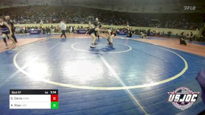 96 lbs Quarterfinal - Grant Davis, Honey Badgers Wrestling Club vs Avery Rios, Lions Wrestling Academy