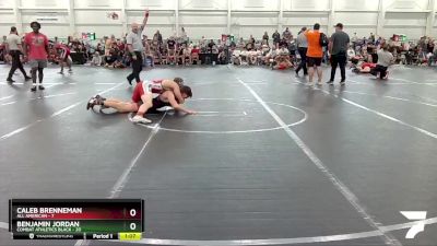 144 lbs Round 7 (8 Team) - Caleb Brenneman, All American vs Benjamin Jordan, Combat Athletics Black