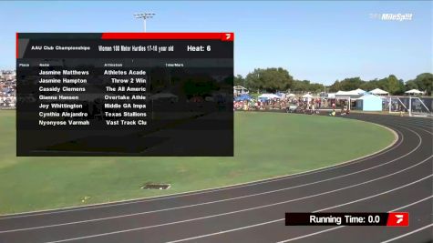 Youth Girls' 100m Hurdles, Prelims 6 - Age 17-18
