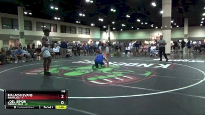 195 lbs Round 2 (16 Team) - Joel Simon, Michigan Blue vs Malachi Evans, MXW Black