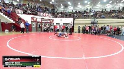 113 lbs Cons. Round 4 - Benjamin Bush, Yorktown Wrestling Club vs Brayden Juday, Leo