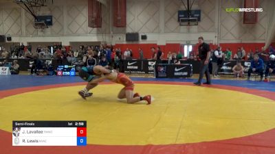 74 kg Semifinal - Joey Lavallee, TMWC vs Richie Lewis, NYAC