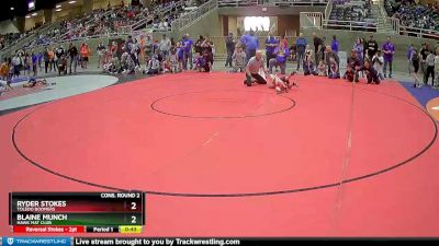 49 lbs Cons. Round 2 - Blaine Munch, Hawk Mat Club vs Ryder Stokes, Toledo Boomers