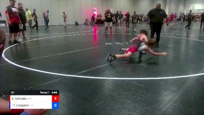 67 lbs Quarterfinal - Trey Longano, Florida vs Edier Estrada, Miami Wrestling Club