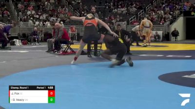 182 lbs Champ. Round 1 - De`Alcapon Veazy, Fort Wayne Snider vs Jackson Fox, Columbus East