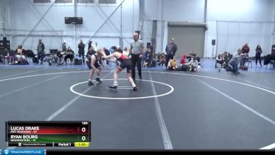 130 lbs Round 1 (4 Team) - Ryan Bourg, Headhunters vs Lucas Drake, Mat Assassins