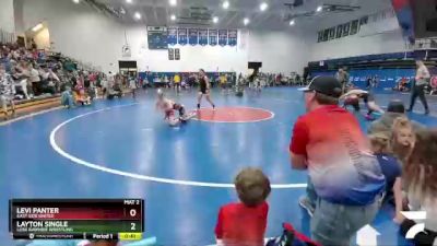 78 lbs Cons. Round 2 - Levi Panter, East Side United vs Layton Single, Lusk Rawhide Wrestling