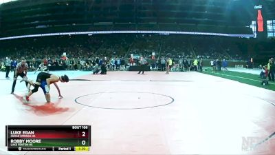 D2-126 lbs Champ. Round 1 - Luke Egan, Cedar Springs HS vs Robby Moore, Lake Fenton HS