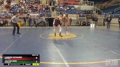 138 lbs Champ. Round 1 - Colton King, Dickinson vs Landon McMahen, Bismarck