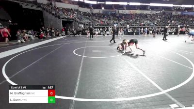 108 lbs Consi Of 8 #1 - Matthew Graffagnini, Crusader Wrestling Club vs Landyn Dunn, Juneau Tornados