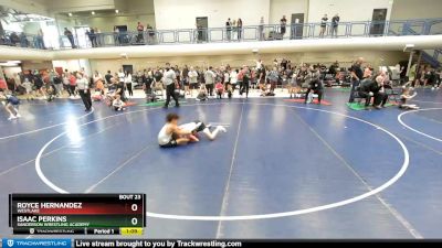 76-81 lbs Round 3 - Isaac Perkins, Sanderson Wrestling Academy vs Royce Hernandez, Westlake