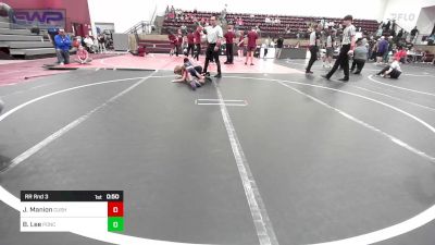 67 lbs Rr Rnd 3 - Jett Manion, Cushing vs Bryson Lee, Ponca City Wildcat Wrestling