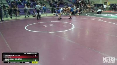 137 lbs Cons. Round 3 - Savannah Wilson, Mayfair vs Ziggy Gonzalez, El Rancho