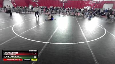 115 lbs Quarterfinal - Juliana Burds, DC Elite Wrestling vs Katie Davidson, Team Nazar Training Center