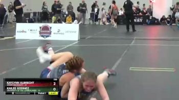 155 lbs Semis & 3rd Wb (16 Team) - Kaylynn Albrecht, Baker University vs Kailee Godinez, University Of The Cumberlands