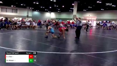 120 lbs Round 1 (16 Team) - Ethan Diaz, Eaglecrest Raptors vs Nathan Moser, Miamisburg