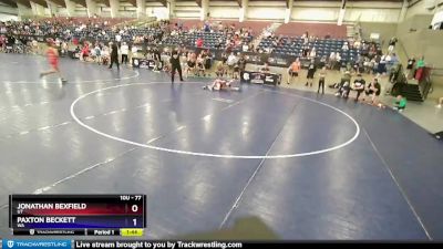 77 lbs Semifinal - Jonathan Bexfield, UT vs Paxton Beckett, WA