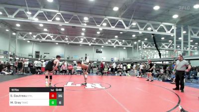 167 lbs Semifinal - Sam Gautreau, Steller Trained Pyke Syndicate vs Mark Gray, Team Nauman Wrestling Club Red