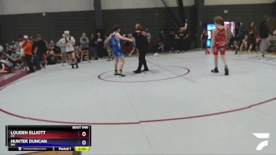 126 lbs Cons. Round 2 - Louden Elliott, CO vs Hunter Duncan, WA