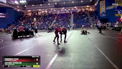 150 lbs Cons. Round 1 - Andrew Lyon, Haverford School vs Hayden Wheeler, Cape Henlopen