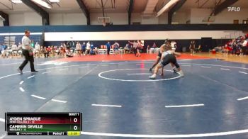 149 lbs Finals (2 Team) - Camerin Deville, Messiah 2 vs Ayden Sprague, Penn College 2