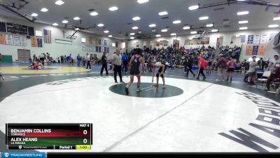 157 lbs Cons. Round 2 - Alex Heang, La Mirada vs Benjamin Collins, Torrance