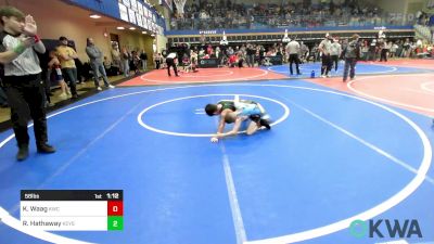 58 lbs Rr Rnd 4 - Karson Waag, Keystone Wrestling Club vs Rixon Hathaway, Keystone Kids