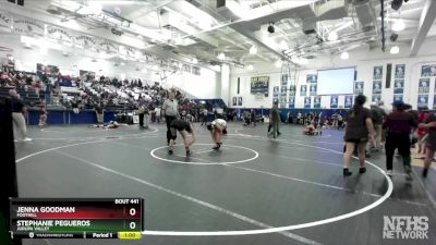 135 lbs Cons. Round 3 - Stephanie Pegueros, Jurupa Valley vs Jenna Goodman, Foothill