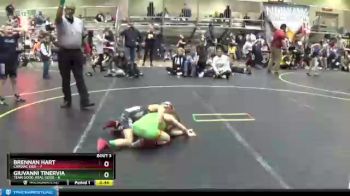 62 lbs Round 2 (4 Team) - Giuvanni Tinervia, Team Good. Real Good vs Brennan Hart, Cardiac Kids