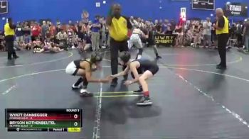 67 lbs Round 3 (6 Team) - Wyatt Dannegger, Missouri Gold vs Bryson Kothenbeutel, Olympia Black