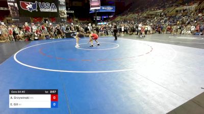 113 lbs Cons 64 #2 - Austin Grzywinski, Minnesota vs Evan Gill, Wisconsin