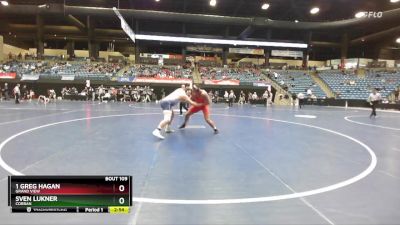 285 lbs Champ. Round 1 - 1 Greg Hagan, Grand View vs Sven Lukner, Corban